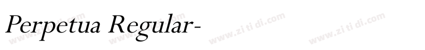 Perpetua Regular字体转换